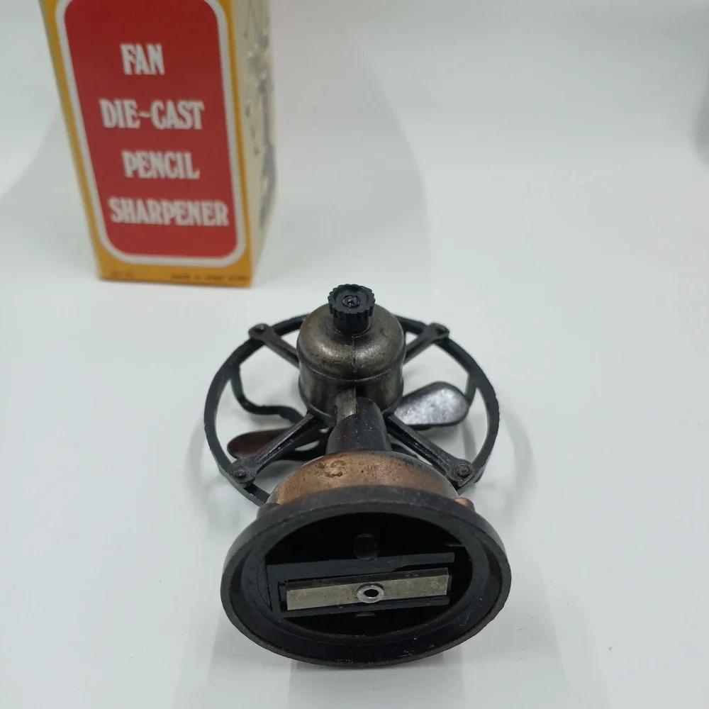 Die-Cast Mini Pencil Sharpeners LOT Set of 6‎ Vintage Made In Hong Kong